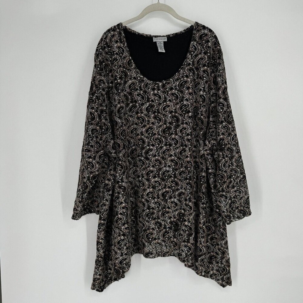 Catherine’s Shirt Women’s 4x fall  relaxed plus size top blouse spring work